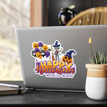 Halloween Kiss-Cut Vinyl Decals – Happy halloween trick or treat - [[{"value":"Wonderwear Kid"}]]