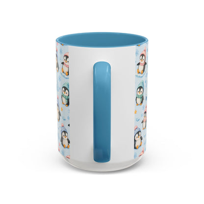Accent Coffee Mug  (11/15 oz) - Penguin Winter Wonderland