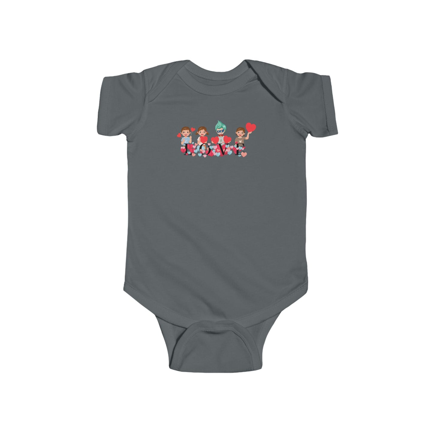 Infant Fine Jersey Bodysuit - Valentines -  Super kiddo love - [[{"value":"Wonderwear Kid"}]]