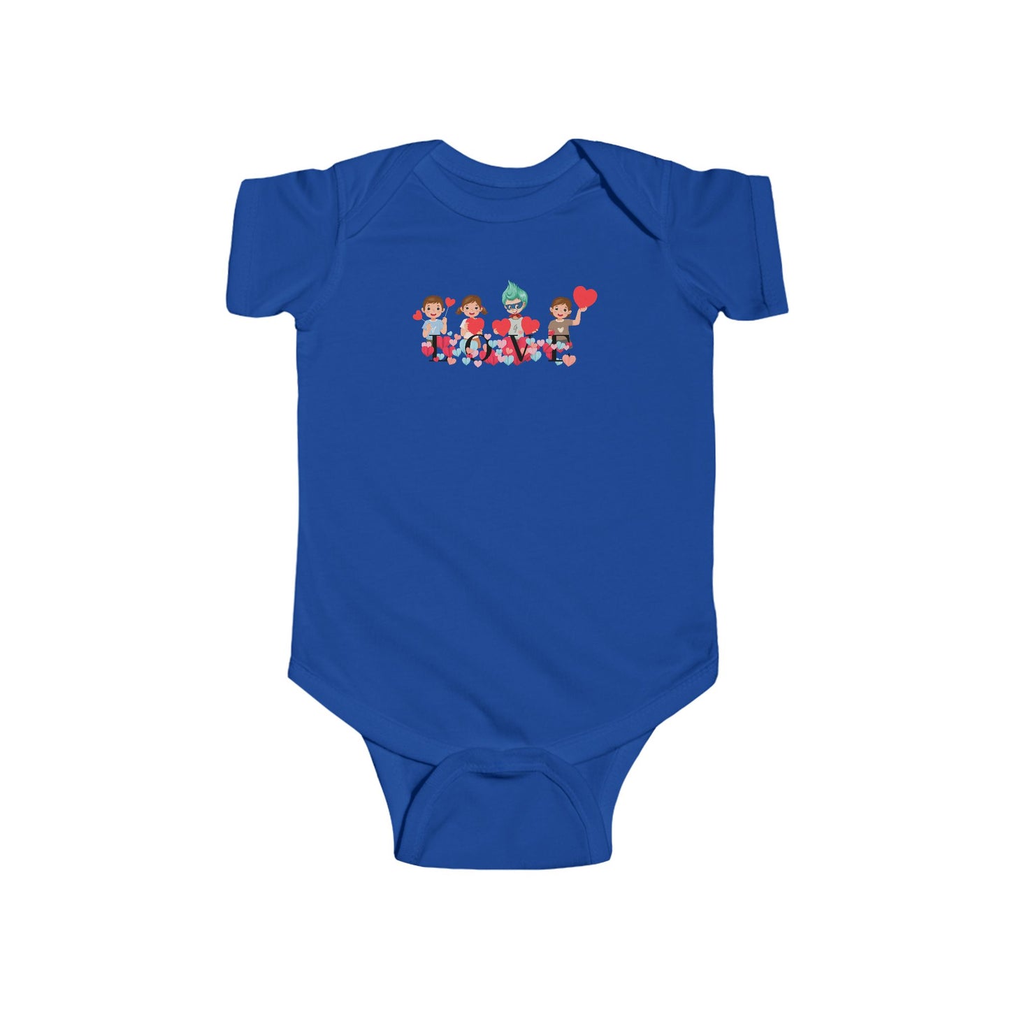 Infant Fine Jersey Bodysuit - Valentines -  Super kiddo love - [[{"value":"Wonderwear Kid"}]]