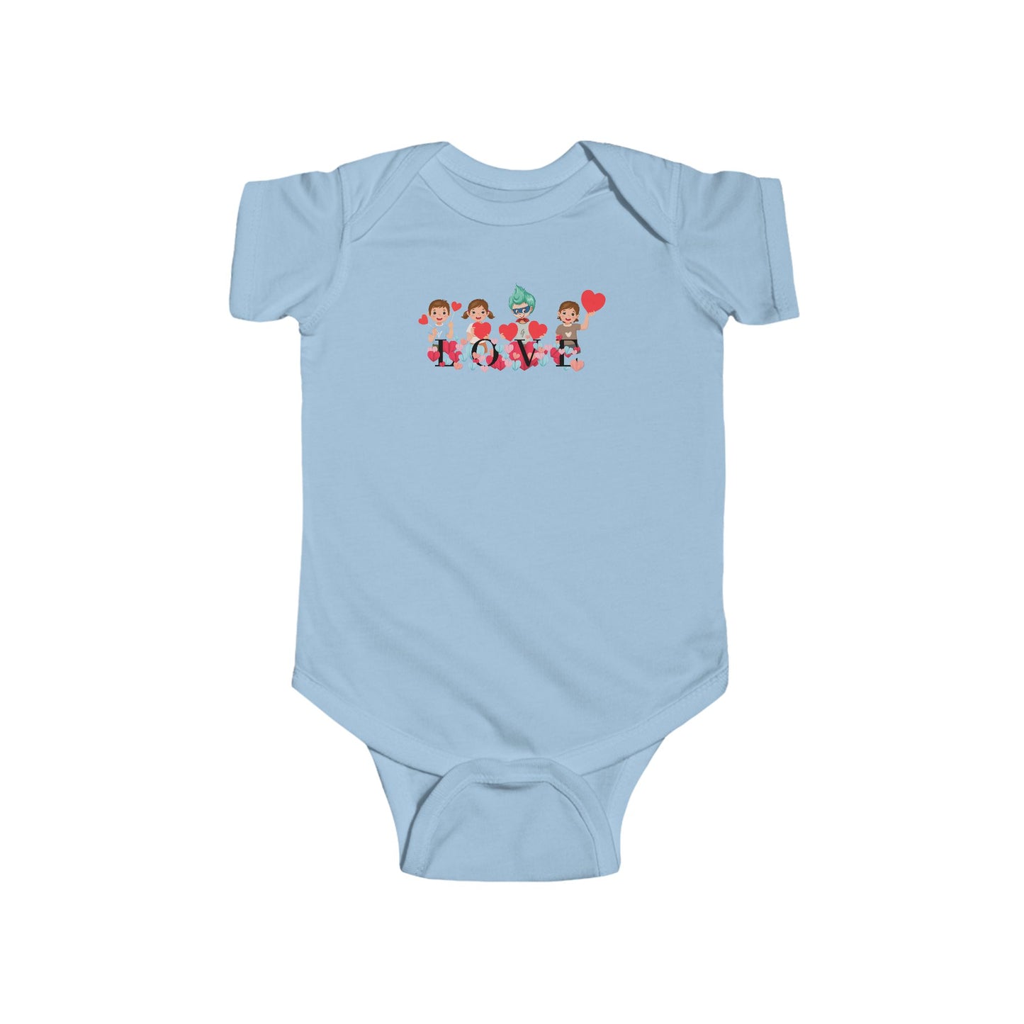 Infant Fine Jersey Bodysuit - Valentines -  Super kiddo love - [[{"value":"Wonderwear Kid"}]]