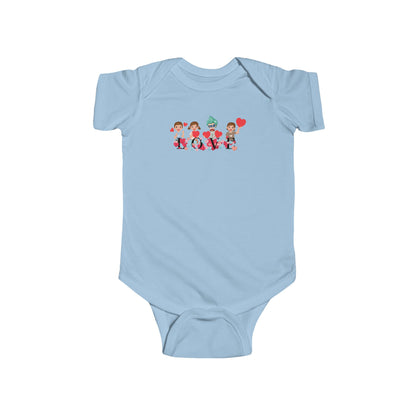 Infant Fine Jersey Bodysuit - Valentines -  Super kiddo love - [[{"value":"Wonderwear Kid"}]]