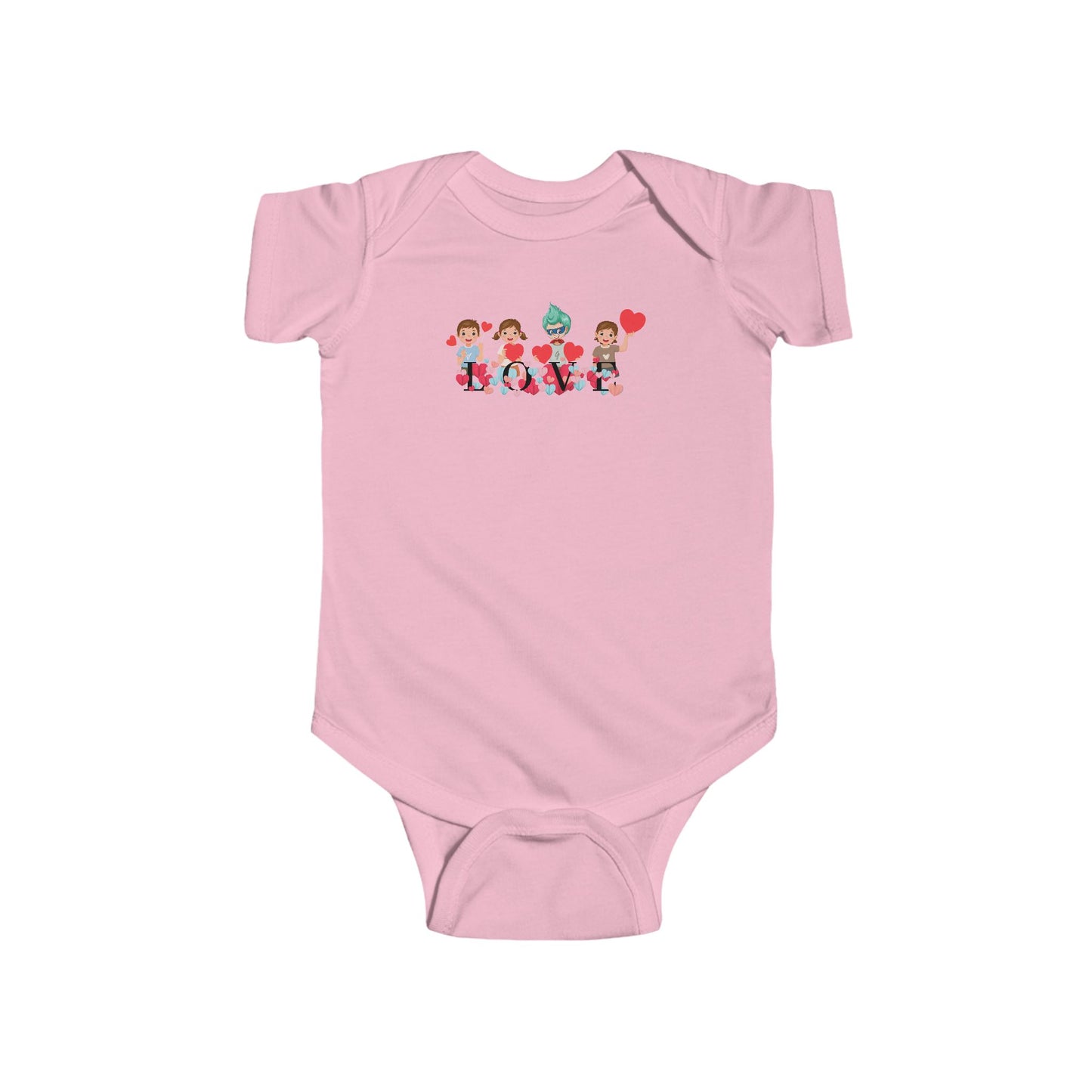 Infant Fine Jersey Bodysuit - Valentines -  Super kiddo love - [[{"value":"Wonderwear Kid"}]]