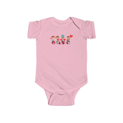 Infant Fine Jersey Bodysuit - Valentines -  Super kiddo love - [[{"value":"Wonderwear Kid"}]]