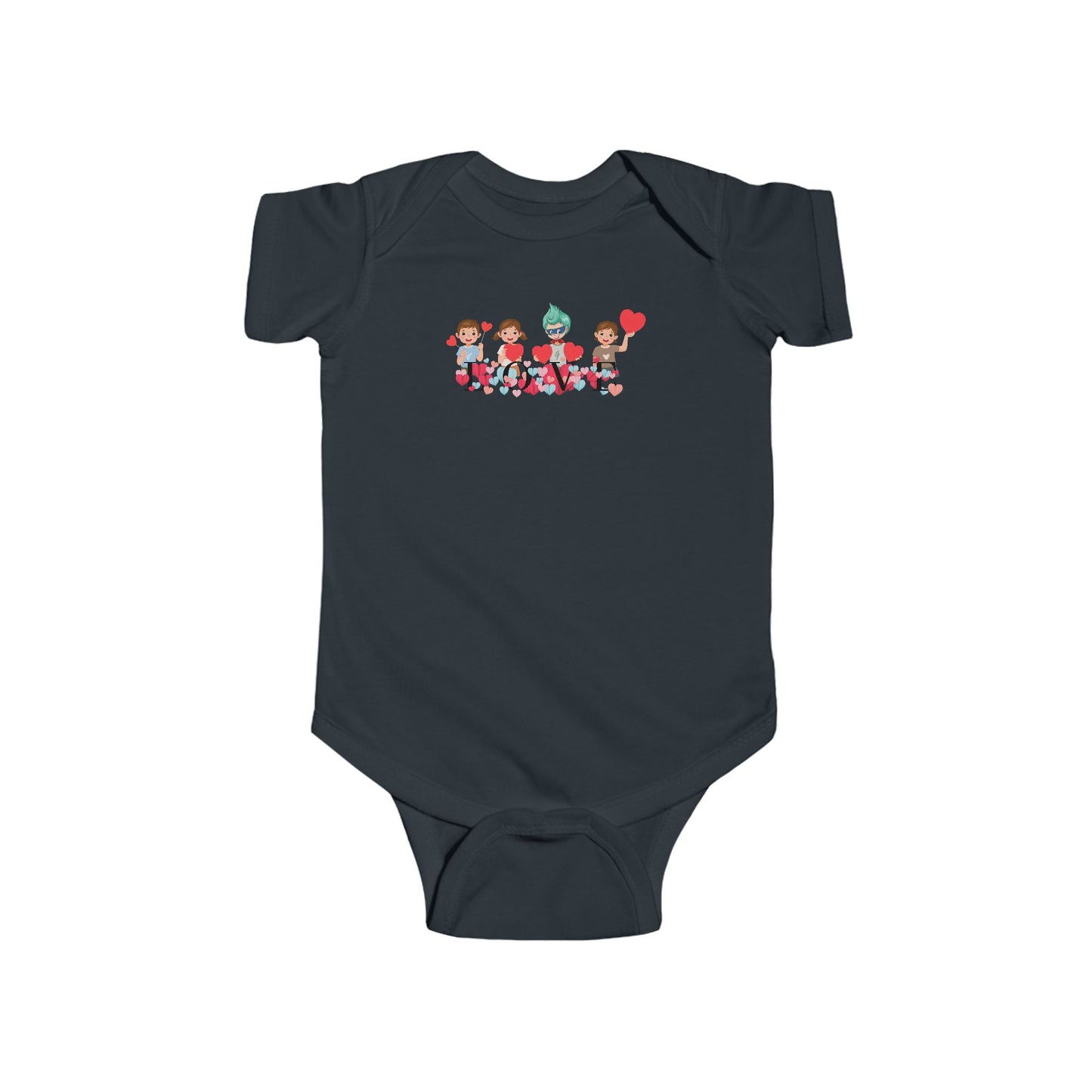 Infant Fine Jersey Bodysuit - Valentines -  Super kiddo love - [[{"value":"Wonderwear Kid"}]]