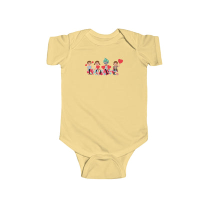 Infant Fine Jersey Bodysuit - Valentines -  Super kiddo love - [[{"value":"Wonderwear Kid"}]]