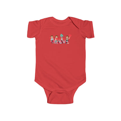 Infant Fine Jersey Bodysuit - Valentines -  Super kiddo love - [[{"value":"Wonderwear Kid"}]]