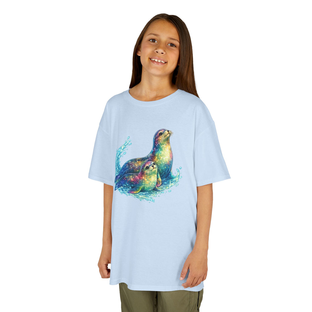 Kids Heavy Cotton™ Tee - vibrant sea lions