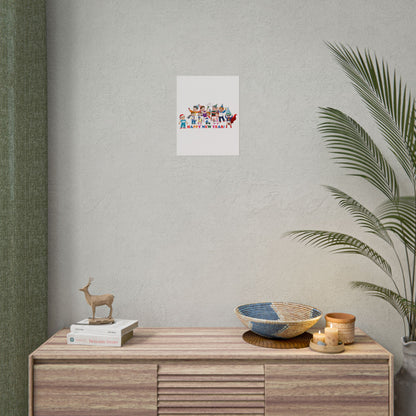 Rolled Posters - Happy new year from super kiddo - [[{"value":"Wonderwear Kid"}]]
