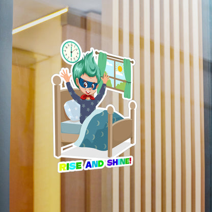 Halloween Kiss-Cut Vinyl Decals – Super kiddo teaches us to wake up early - [[{"value":"Wonderwear Kid"}]]