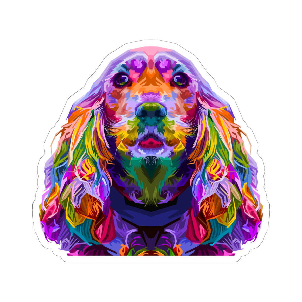 Kiss-Cut Stickers - The golden retriever