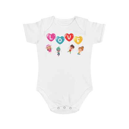 Infant Fine Jersey Bodysuit - Valentines -  Love - [[{"value":"Wonderwear Kid"}]]
