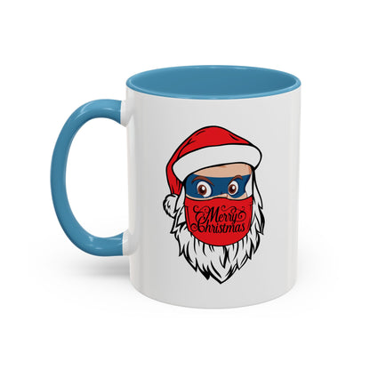 Accent Coffee Mug - Santa Super kiddo - [[{"value":"Wonderwear Kid"}]]