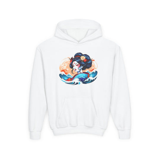 Youth Heavy Blend Hooded Sweatshirt - Japanese Beauty