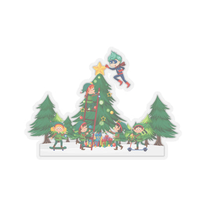 Kiss-Cut Stickers - Super kiddo putting the stars - [[{"value":"Wonderwear Kid"}]]