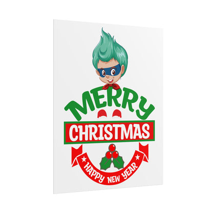 Rolled Posters - Merry chridtmas from super kiddo - [[{"value":"Wonderwear Kid"}]]