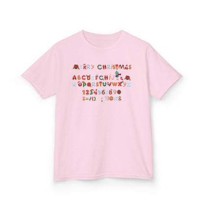 Kids Heavy Cotton™ Tee - Christmas alphabet - [[{"value":"Wonderwear Kid"}]]