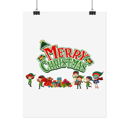 Rolled Posters - Merry christmas from super friends - [[{"value":"Wonderwear Kid"}]]