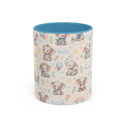 Accent Coffee Mug  (11/15 oz) - Baby Elephant Nursery