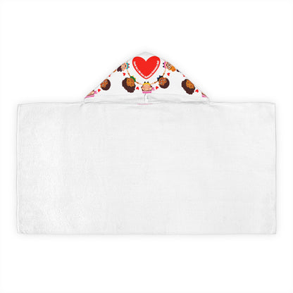 Kids' cute hooded towel- Cute heart designs for valentines - [[{"value":"Wonderwear Kid"}]]