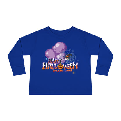 Toddler Long Sleeve Tee - Happy holloween - spider kiddo - [[{"value":"Wonderwear Kid"}]]