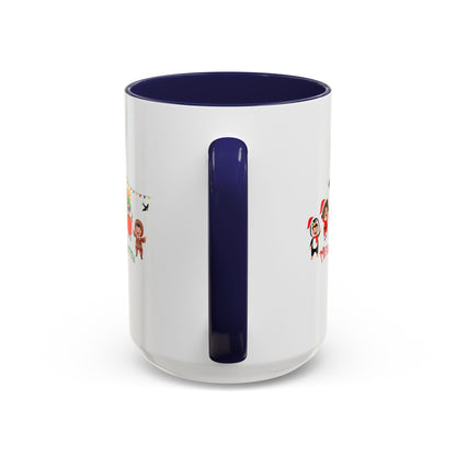 Accent Coffee Mug - Merry christmas by super kiddo and friends - [[{"value":"Wonderwear Kid"}]]