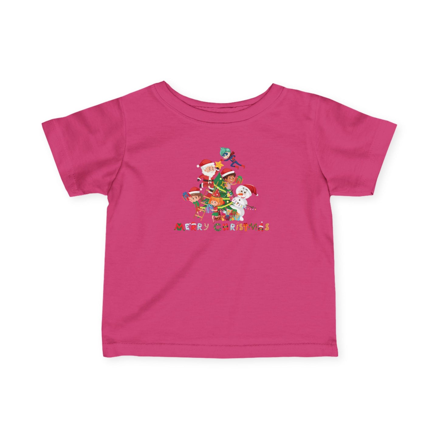 Infant Fine Jersey Tee - Super kiddo making christmas tree with text - [[{"value":"Wonderwear Kid"}]]