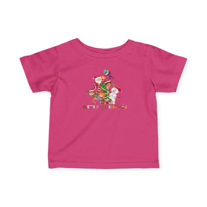 Infant Fine Jersey Tee - Super kiddo making christmas tree with text - [[{"value":"Wonderwear Kid"}]]