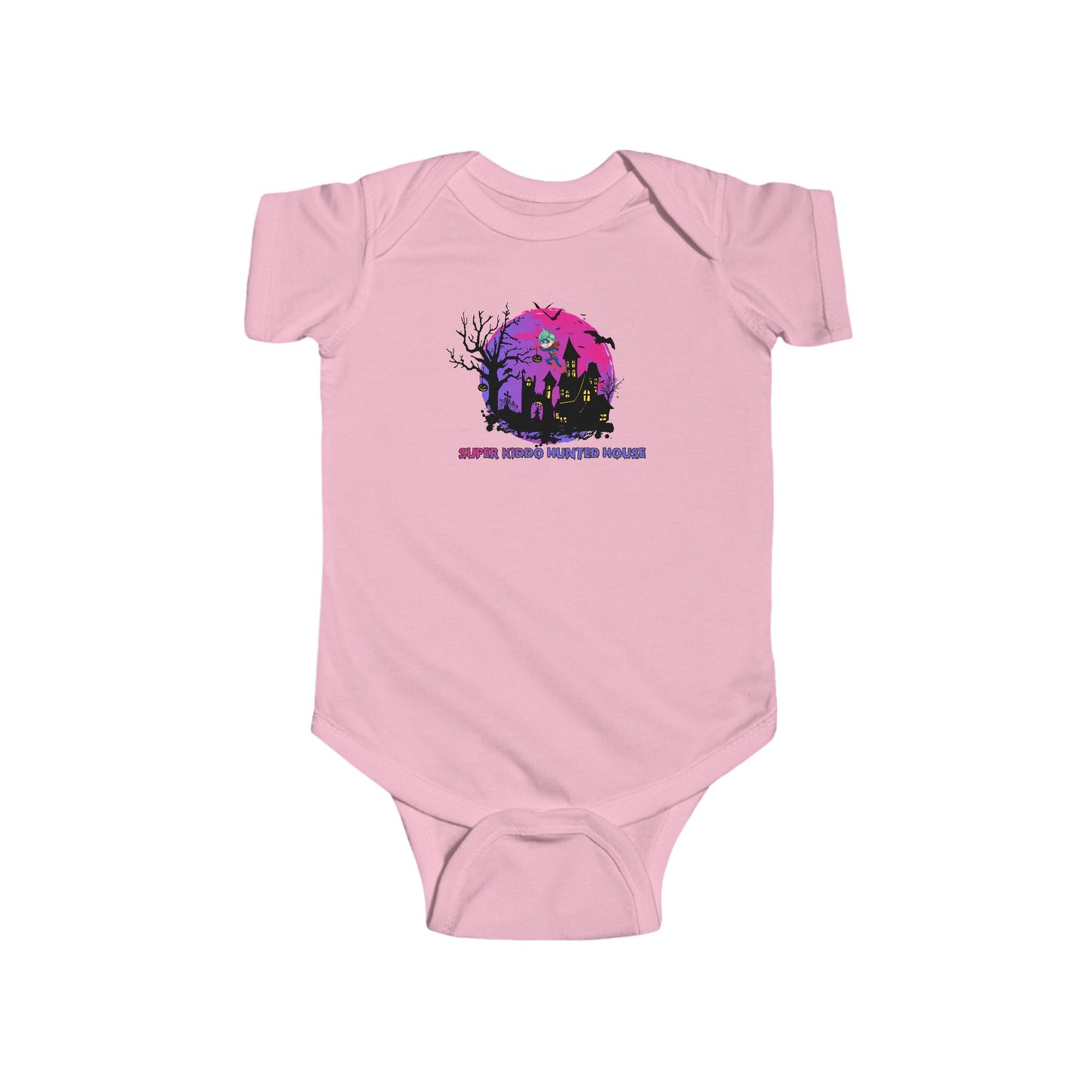 Infant Bodysuit - Super kiddo flying on hunted house - [[{"value":"Wonderwear Kid"}]]