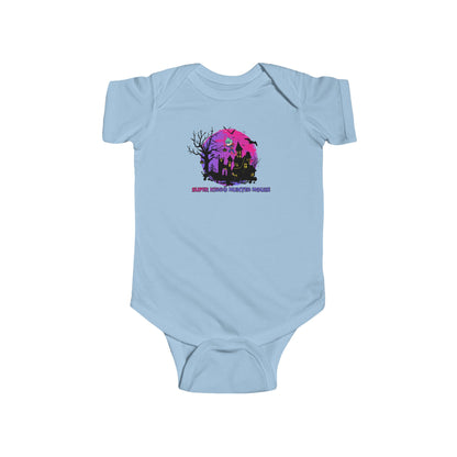 Infant Bodysuit - Super kiddo flying on hunted house - [[{"value":"Wonderwear Kid"}]]