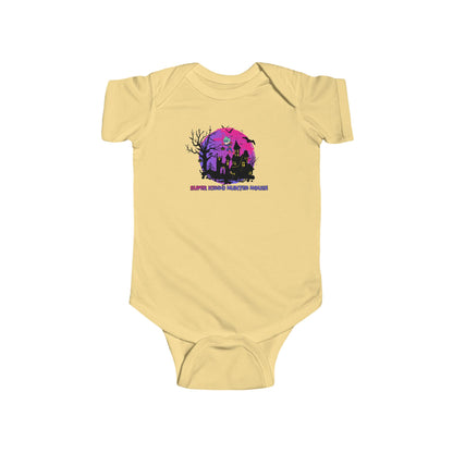 Infant Bodysuit - Super kiddo flying on hunted house - [[{"value":"Wonderwear Kid"}]]