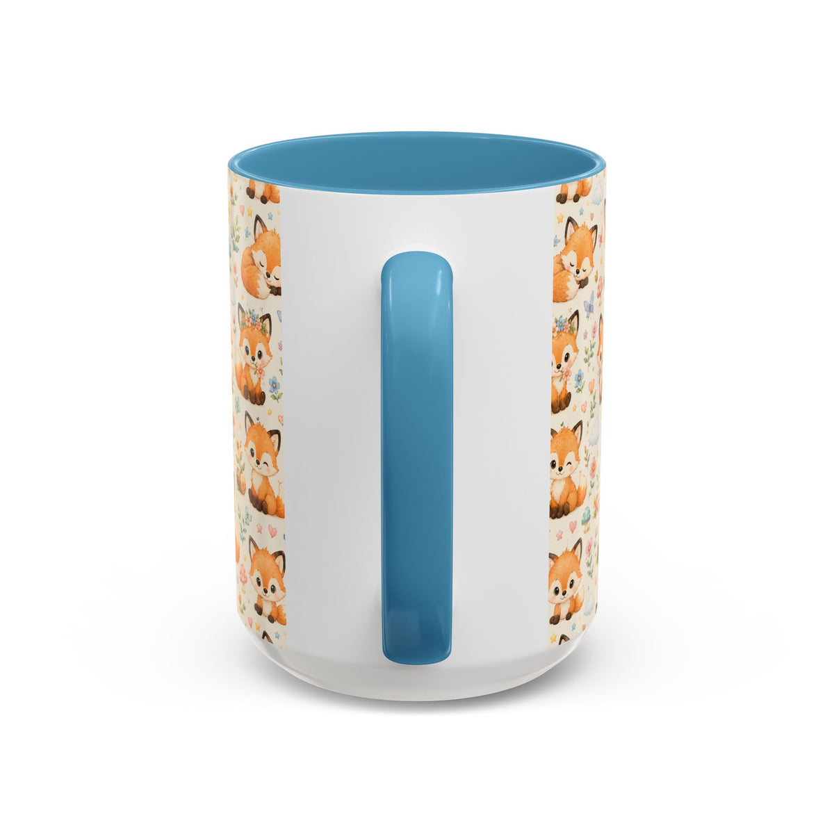 Accent Coffee Mug  (11/15 oz) - Baby foxes