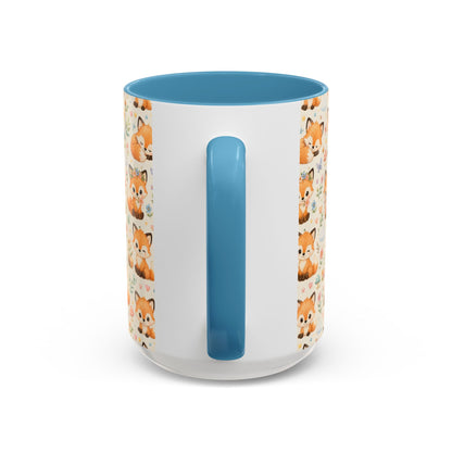 Accent Coffee Mug  (11/15 oz) - Baby foxes