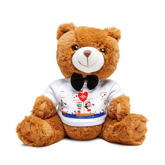 Teddy Bear with T-Shirt - Valentines -  Love sailing - [[{"value":"Wonderwear Kid"}]]
