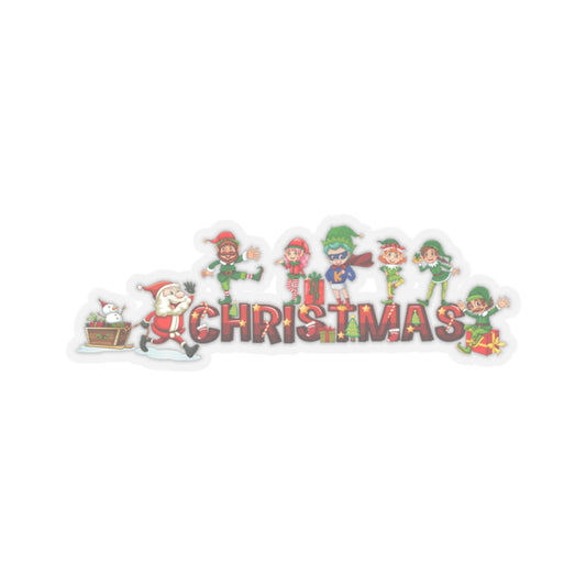 Kiss-Cut Stickers - Christmas with santa claus and friends - [[{"value":"Wonderwear Kid"}]]