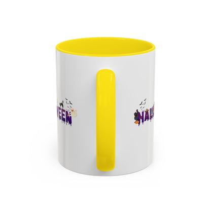 Accent Coffee Mug - Holloween word Printify