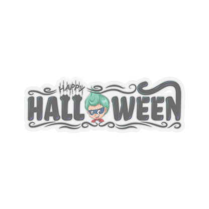 Kiss-Cut Stickers - Happy halloween by super kiddo Printify