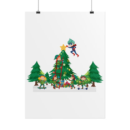 Rolled Posters - Super kiddo putting the stars - [[{"value":"Wonderwear Kid"}]]