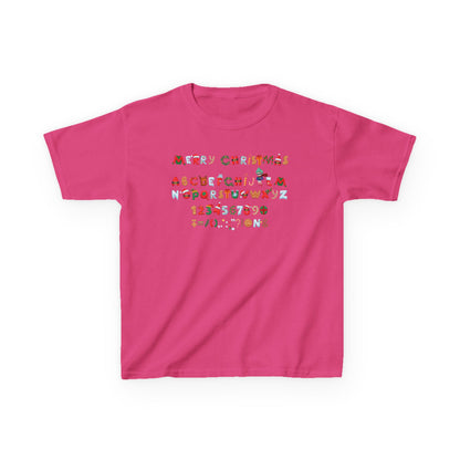 Kids Heavy Cotton™ Tee - Christmas alphabet - [[{"value":"Wonderwear Kid"}]]