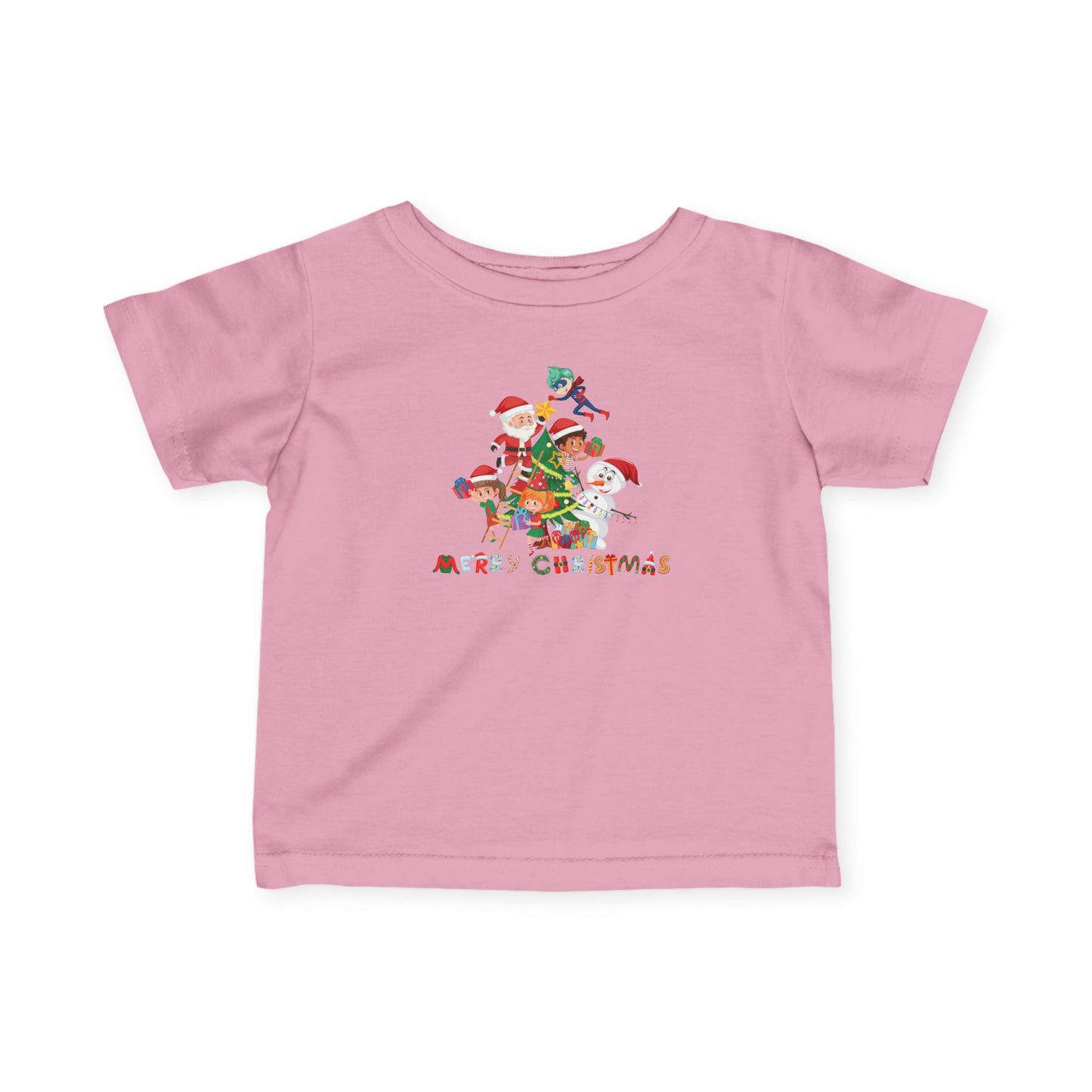 Infant Fine Jersey Tee - Super kiddo making christmas tree with text - [[{"value":"Wonderwear Kid"}]]