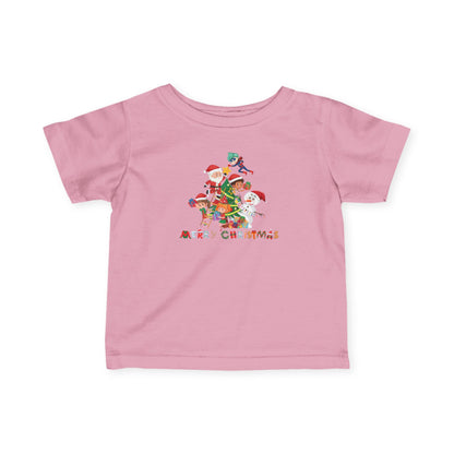Infant Fine Jersey Tee - Super kiddo making christmas tree with text - [[{"value":"Wonderwear Kid"}]]