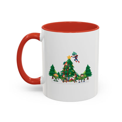 Accent Coffee Mug - Super kiddo putting the stars - [[{"value":"Wonderwear Kid"}]]