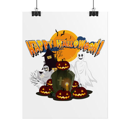 Rolled Posters - Happy holloween - cemetery - [[{"value":"Wonderwear Kid"}]]