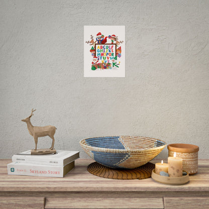 Rolled Posters - Christmas alphabet with super kiddo - [[{"value":"Wonderwear Kid"}]]