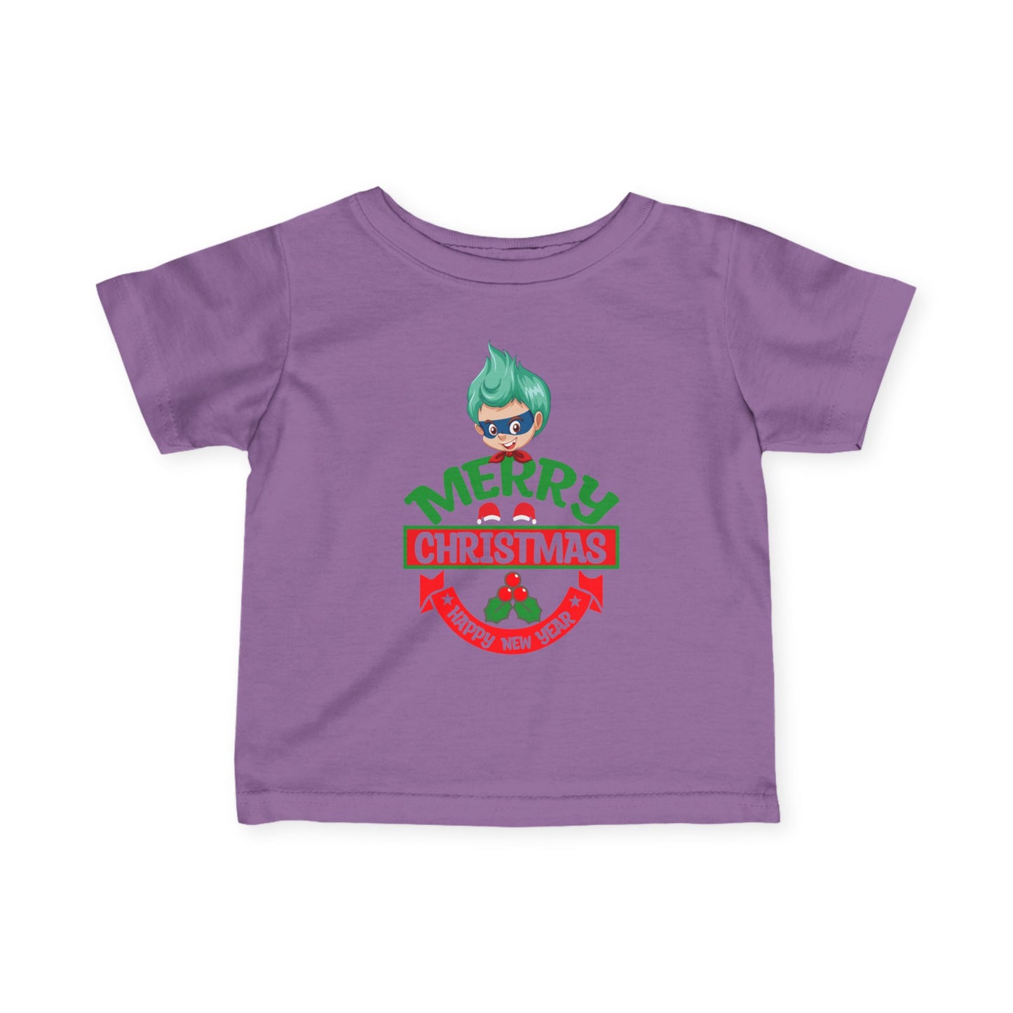 Infant Fine Jersey Tee - Merry chridtmas from super kiddo - [[{"value":"Wonderwear Kid"}]]