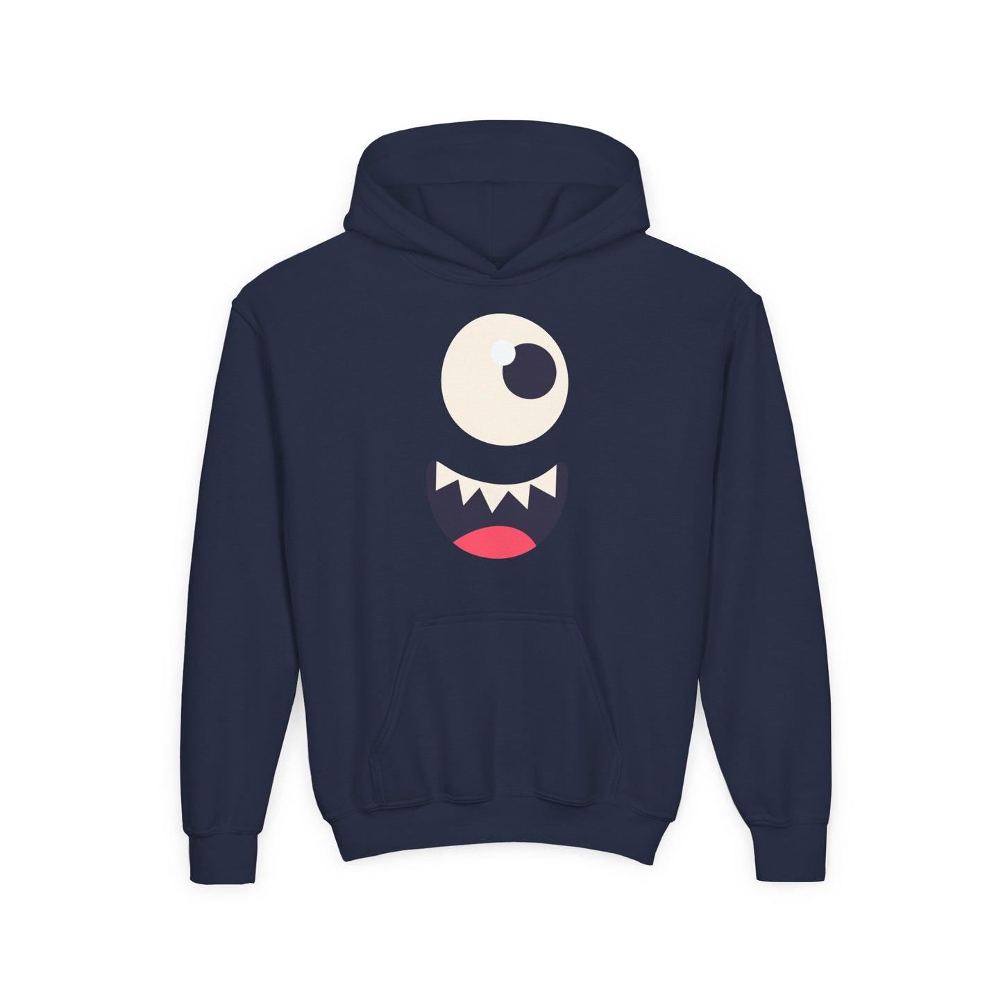 Youth Heavy Blend Hooded Sweatshirt - Monsters face