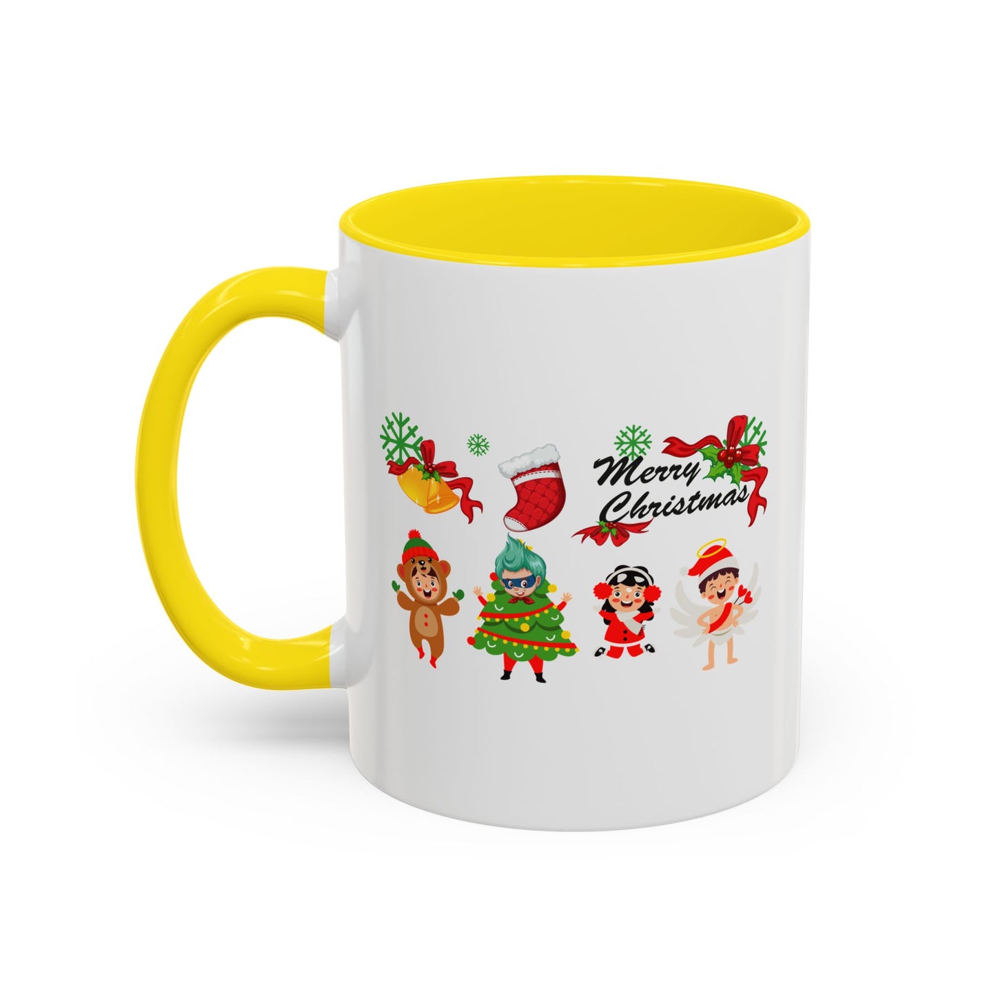 Accent Coffee Mug - Merry christmas from super kid