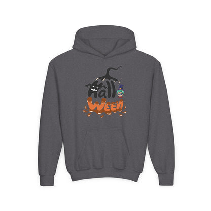 Youth Heavy Blend Hooded Sweatshirt - Holloween Printify