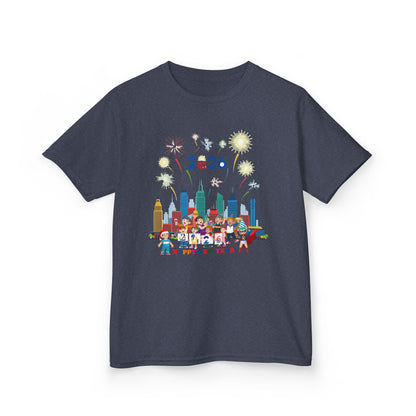 Kids Heavy Cotton™ Tee - Happy new year with fireworks - [[{"value":"Wonderwear Kid"}]]