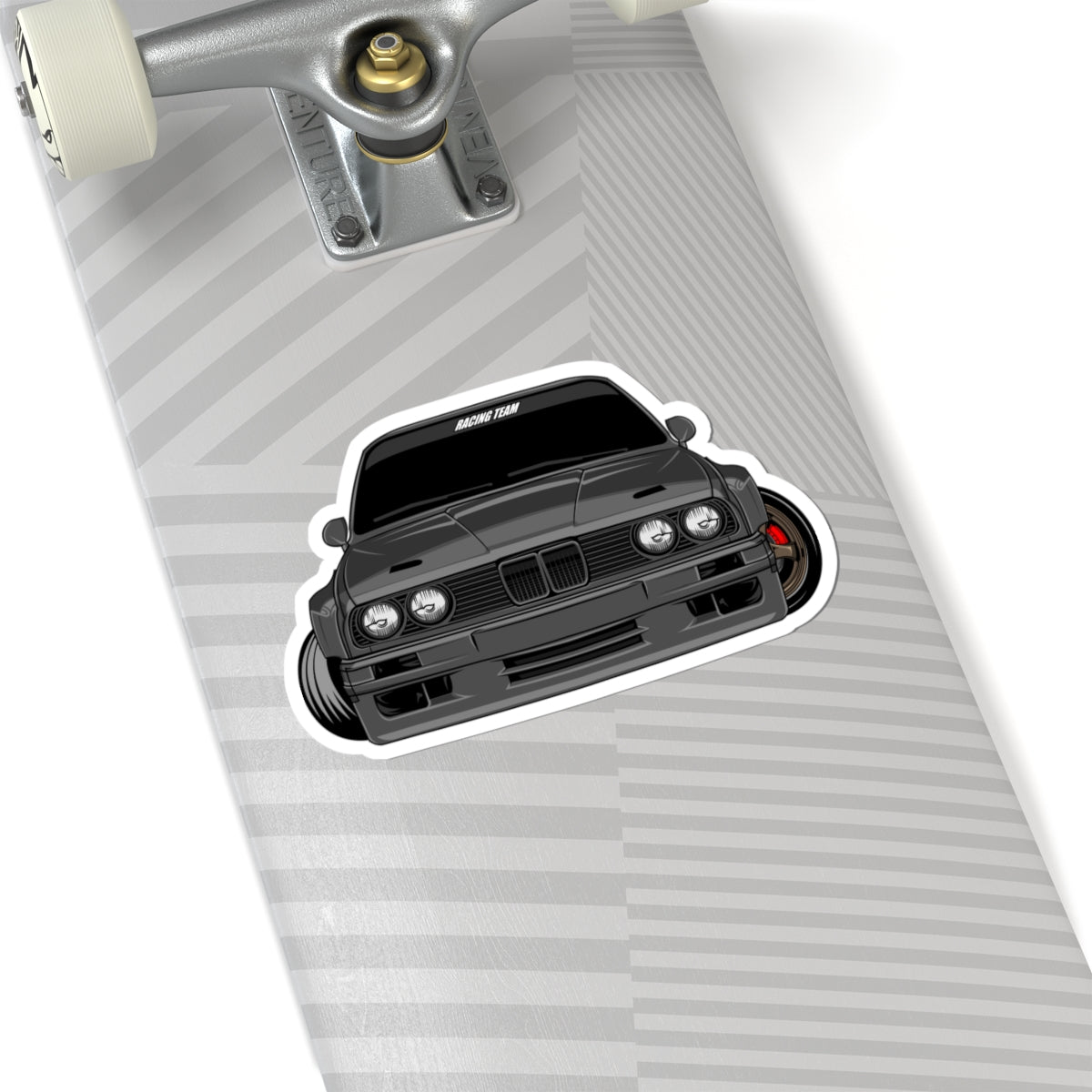 Kiss-Cut Stickers - Gray car